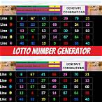 generate lottery numbers